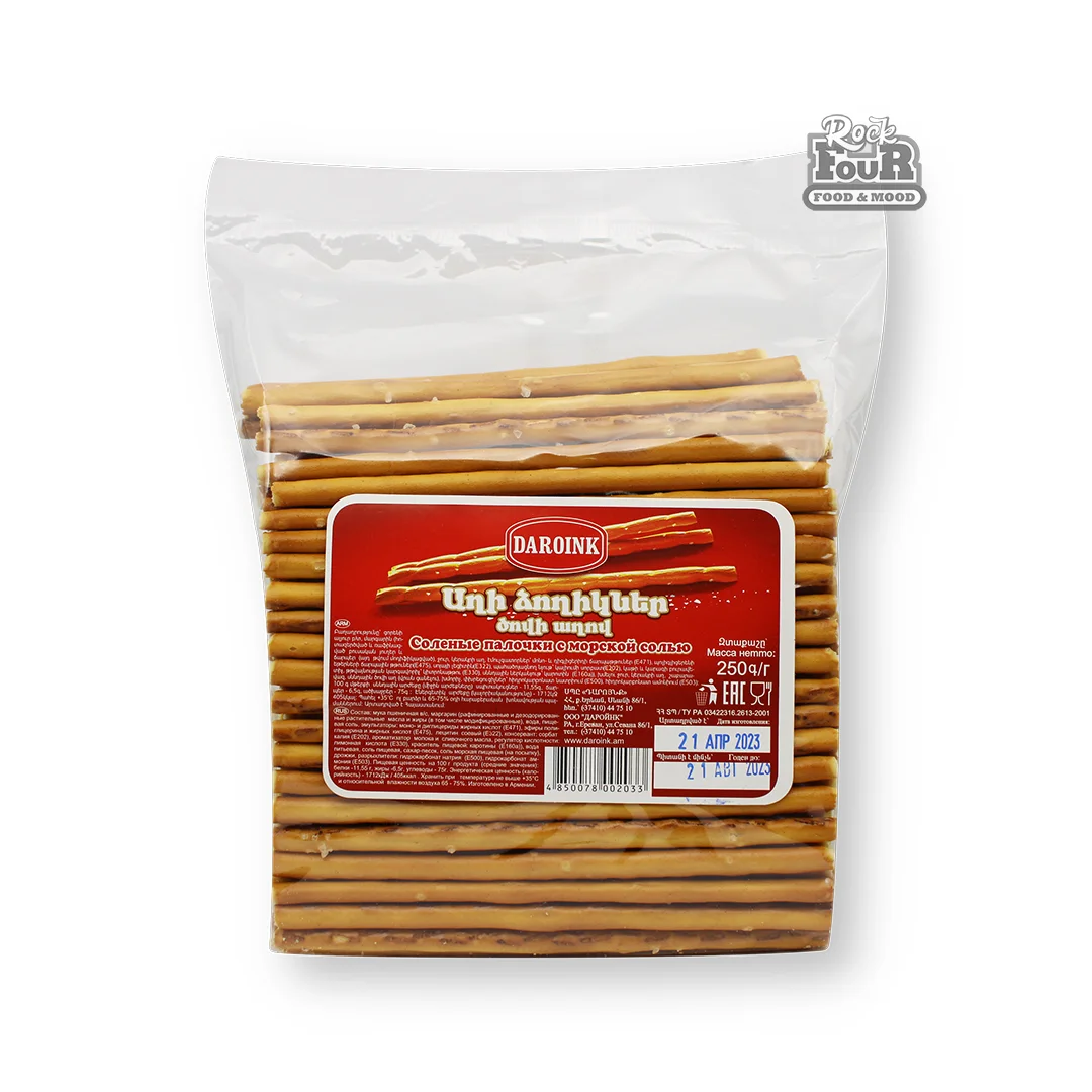Salted sticks "DAROINK" with sea salt 250g